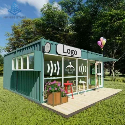20ft 40ft Container Modifications Prefab Luxury Custom Modular Home Cube Tiny House Tiệm siêu thị