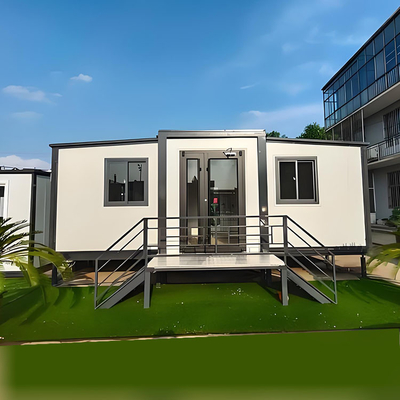 40 Fuß erweiterbare Container-Häuser Modular Klappbare 4 Schlafzimmer Vorgefertigte Kleine mit Bad