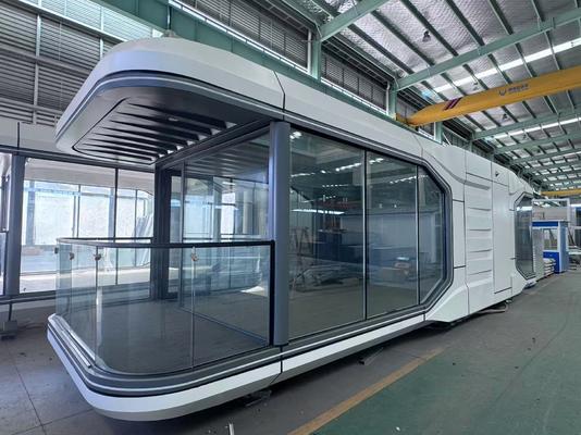 Futuristic Curved Design Space Capsule House with Lightweight Aluminum Shell for 20-30% Rental Yield Boost