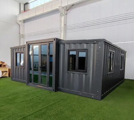 Expandable Container House with Q235B/Q345B Steel Frames, 15mm Fiber Cement Floor, and 15+ Year Lifespan