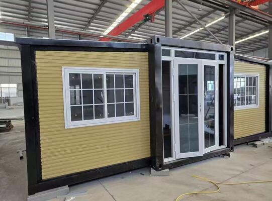 Fold-out Design Expandable Container House with High-grade Galvanized Steel and Rock Wool Insulation