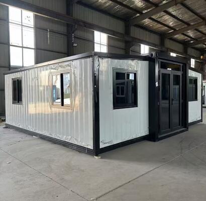 40ft Größe 2 Schlafzimmer Erweiterbare Container-Haus mit Q235B/Q345B Stahlrahmen für das moderne Leben
